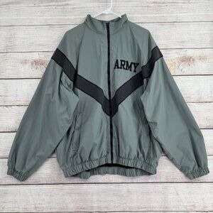 Genuine US Army IPFU Training Jacket Mens Large Nylon Reflective Y2K Made USA